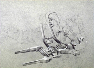 Illustration for article titled Aliens' Power Loader Was Way More Massive in Syd Mead's Concept Art